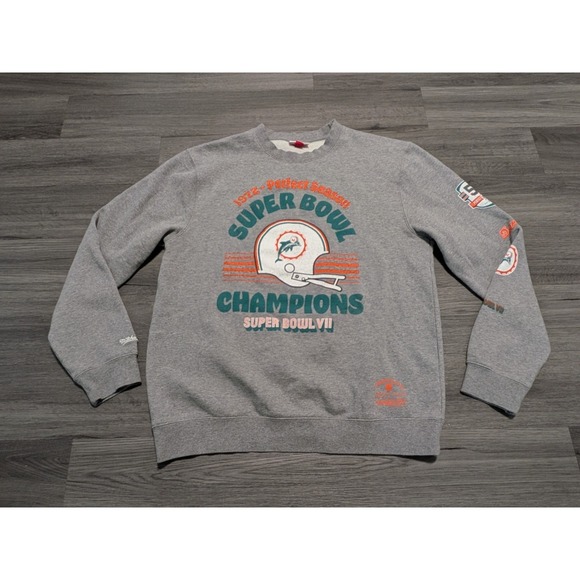 NFL Other - Mitchell and Ness NFL Miami Dolphins Sweatshirt Superbowl Champions Size 2XL